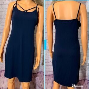 Navy body-con/mini dress. Size: (XL) Women’s